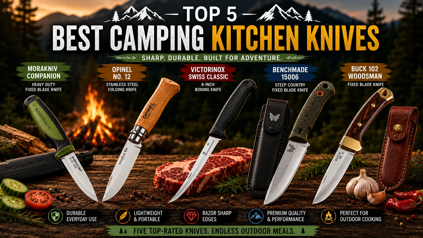 Best camping knife for cooking
