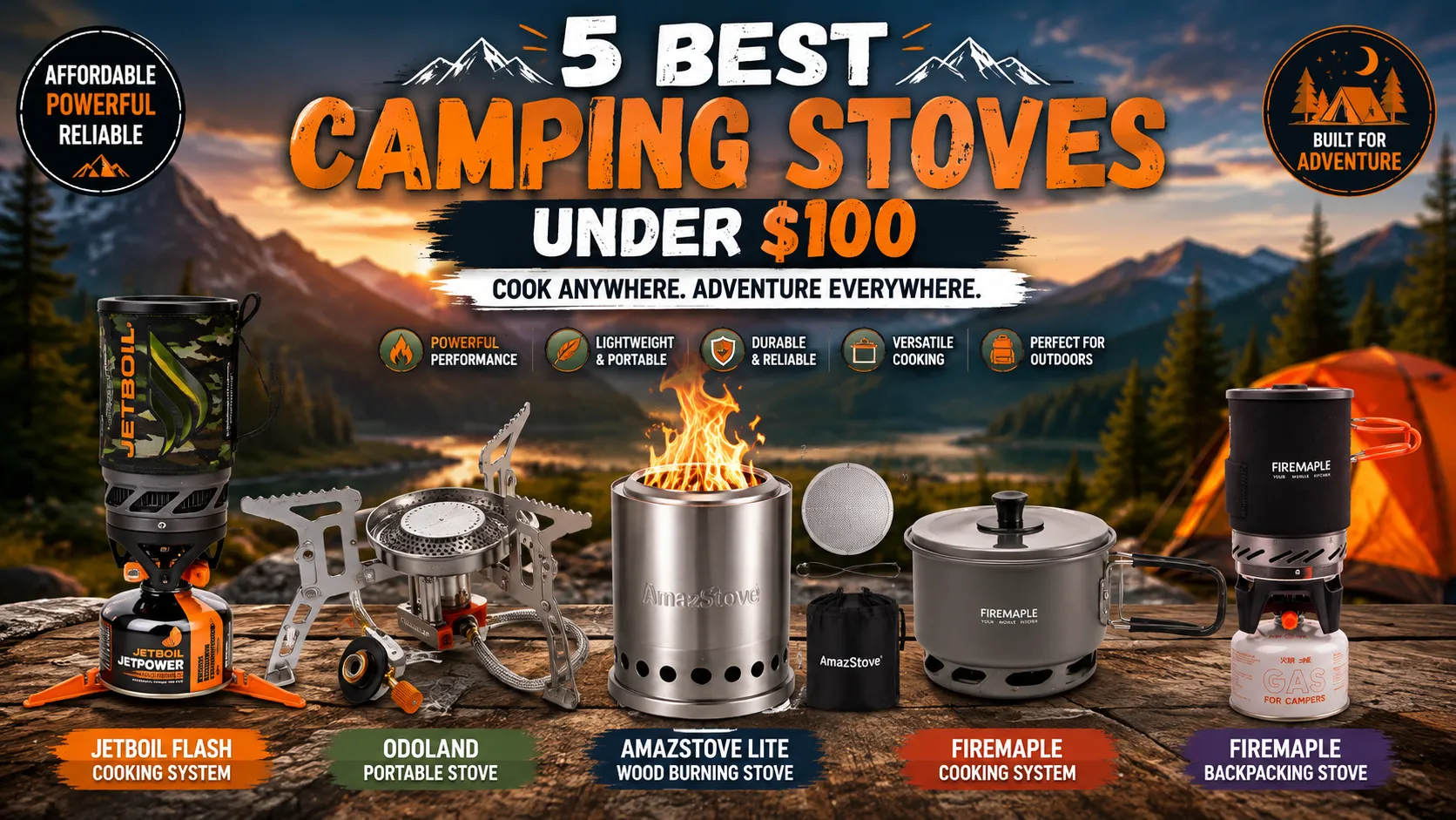 camping stove$100