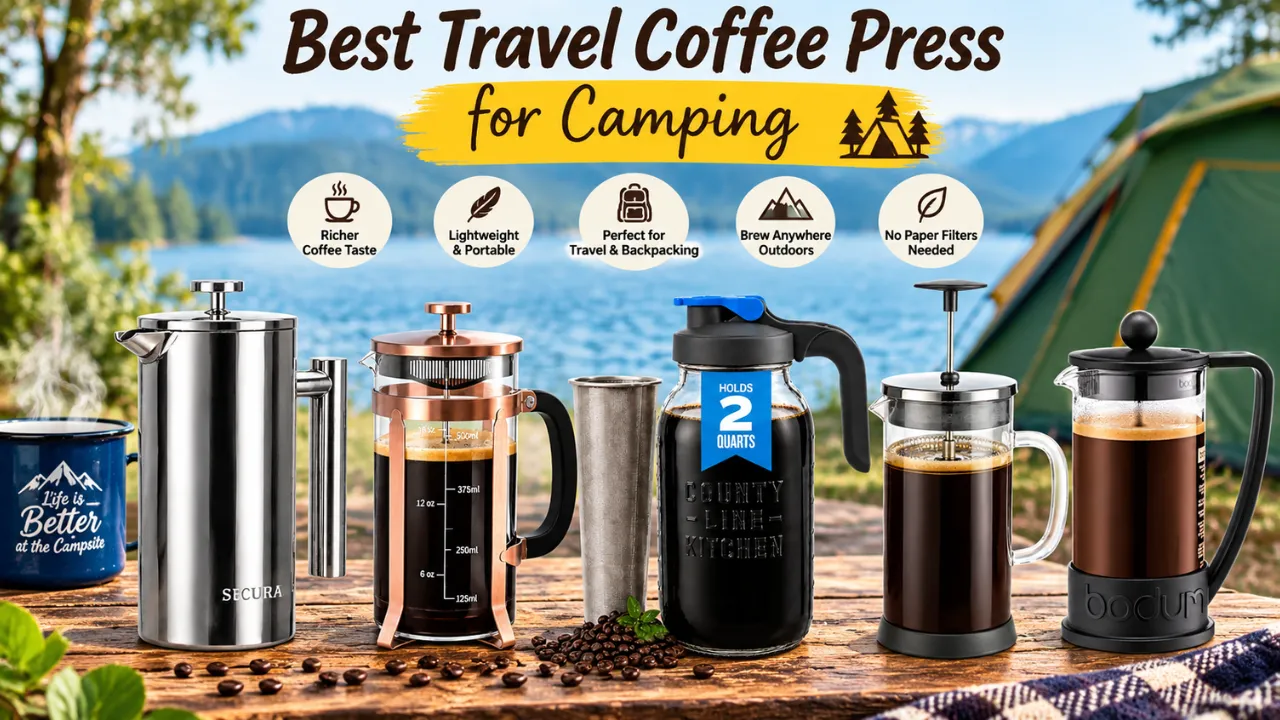 Travel Coffee Press for Camping