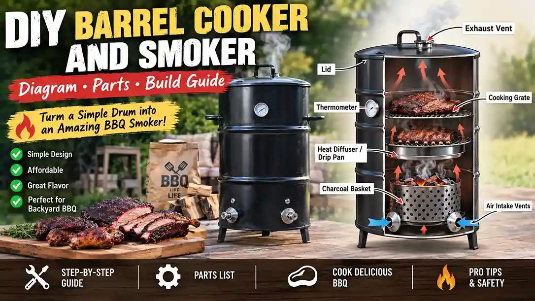 DIY Barrel Cooker and Smoker