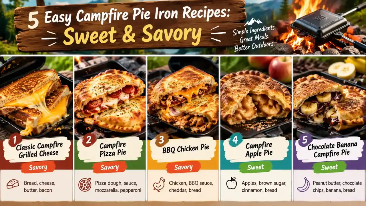 Easy Campfire Pie Iron Recipes